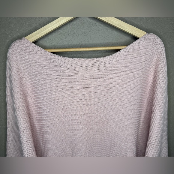 Boston Proper Women's Soft Pink Off the Shoulder Knit Sweater Size Large Preppy - Picture 12 of 16